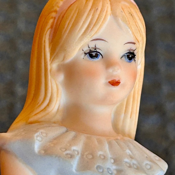 Vintage ENESCO Growing Up Birthday Girls Age 10 Blonde Porcelain Girl Figurine - Picture 12 of 16